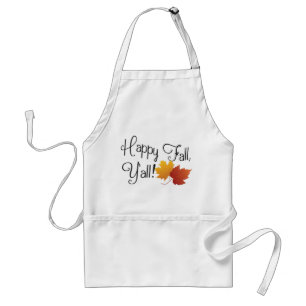 Happy Fall Ya'll It's Autumn Non-Halloween Harvest Standard Apron