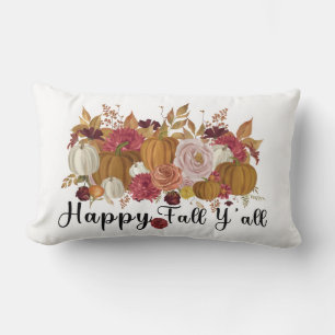 Happy Fall Y'all Lumbar Pillow