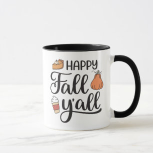 Happy Fall Y'all Mug