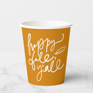 Happy Fall Y'all Paper Cups