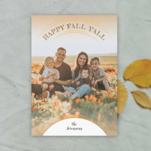 Happy Fall Y'all Photo Card