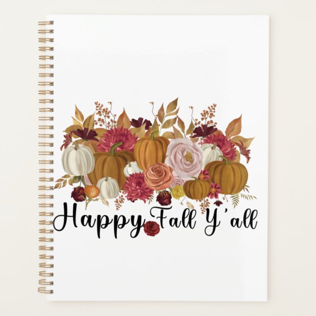 Happy Fall Y'all Planner (Front)