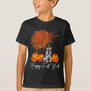 Happy Fall Y'All Pumpkin Australian Cattle Dog Tha T-Shirt
