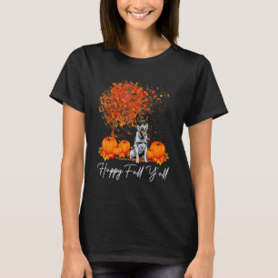 Happy Fall Y'All Pumpkin Australian Cattle Dog Tha T-Shirt