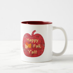 Happy Fall Y'all Pumpkin Mug