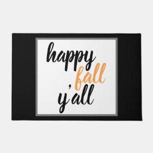 Happy Fall Y'all Quote Doormat