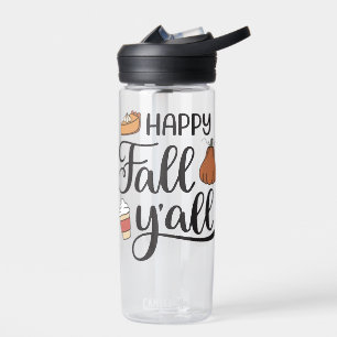 Happy Fall Y'all Water Bottle