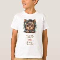Happy Fall Y'all Yorkshire Terrier Autumn Hoodie