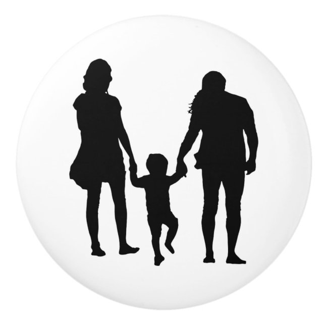 HAPPY FAMILY CERAMIC KNOB (Front)