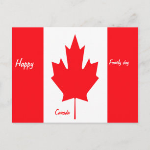 Happy family day canada postcards
