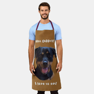 Happy Family-loving Rottweiler  Apron
