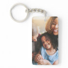 Happy Family of Three Keychain