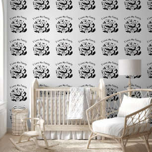 Happy Family Panda Custom Text Funny Wallpaper