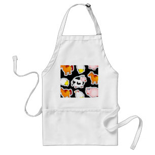 Happy farm background, apron