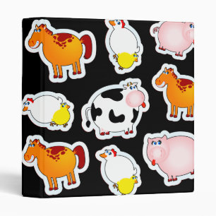Happy farm background, binder