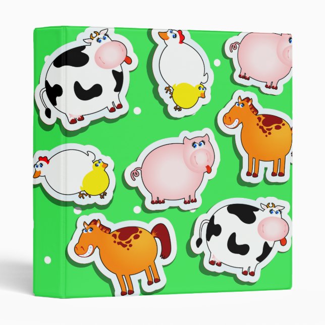 Happy farm background, binder (Front/Spine)