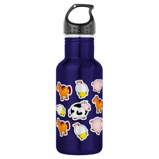 Happy farm background, bottle (Front)