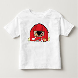Happy Farm Barnyard Animals Toddlers T-Shirt