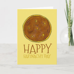 Happy Fasnacht Fastnacht Day PA Dutch Doughnut Len Card
