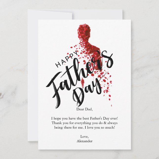 Happy father day invitation (Front)