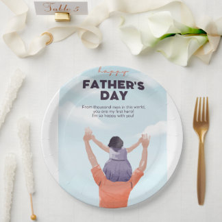 Happy Father Day, Paper Plate