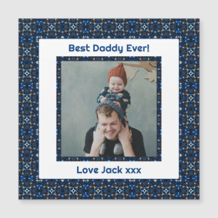 Happy Father’s Day Best Daddy Dad Ever Blue Photo