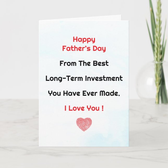 Happy Father’s Day Dad, From The Best Long-Term In Card (Front)