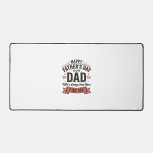 Happy Father’s Day Dad Vintage Typography Desk Mat