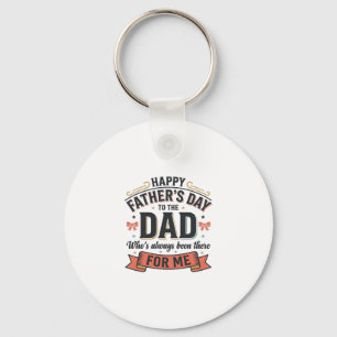 Happy Father’s Day Dad Vintage Typography  Keychain