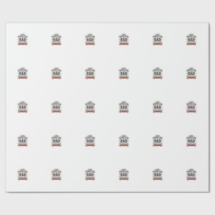 Happy Father’s Day Dad Vintage Typography Wrapping Paper