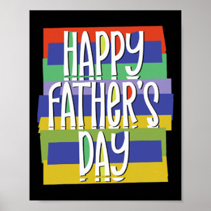 Happy Father&# s Day Daddy For Dad Son Daughter T Poster