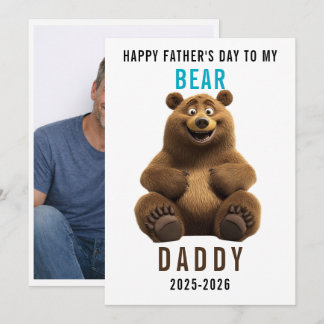 Happy Father’s Day for Bear Dad | Funny Bear Lover Holiday Card