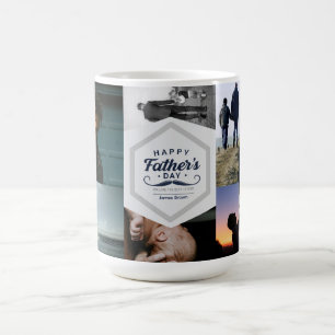 Happy Father’s Day Mustache Tribute Design Coffee Mug