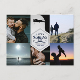 Happy Father’s Day Mustache Tribute Design Postcard