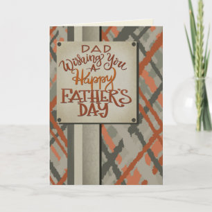 Happy Father’s Day Plaid Inspirivity Card