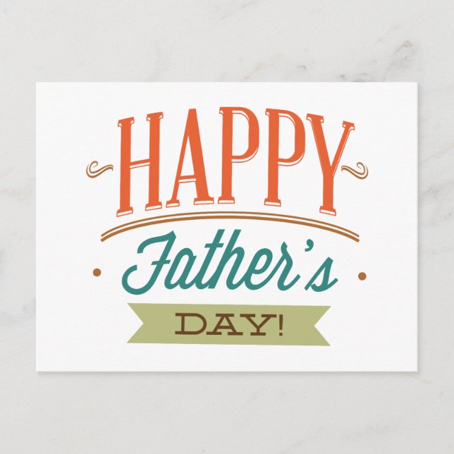 Happy Father’s Day Postcard (Front)