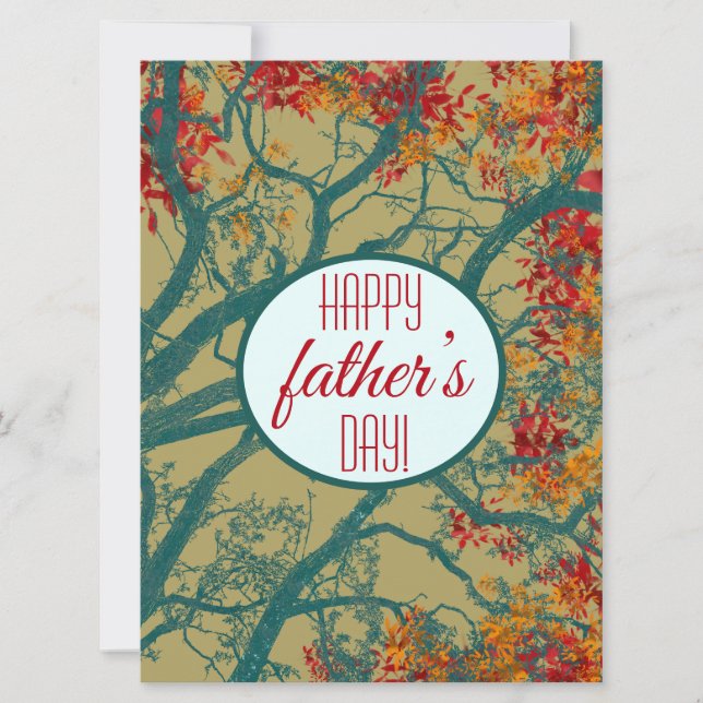 Happy Father’s Day! The priceless value of trees  Card (Front)