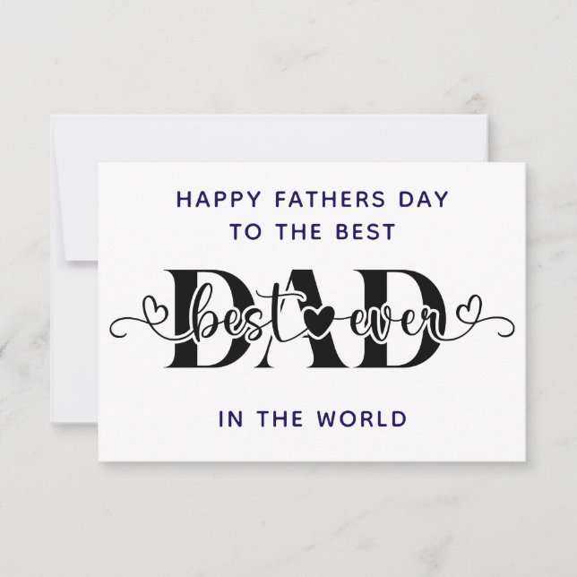 Happy Father’s Day to the Best  Card (Front)