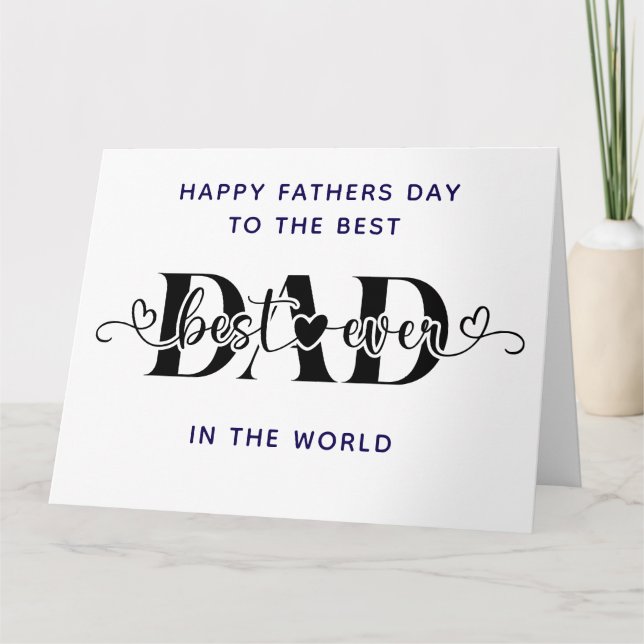 Happy Father’s Day to the Best  Card (Front)