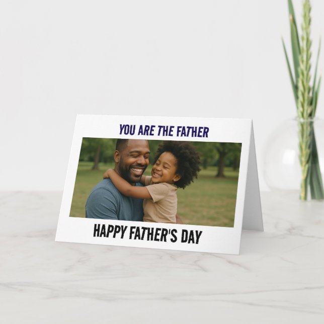 Happy Father’s Day to the Best  Thank You Card (Front)
