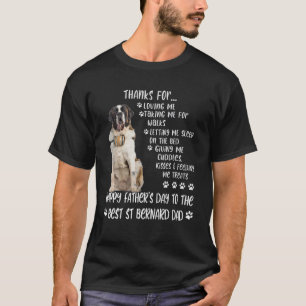Happy Father's Day 2021 St Bernard Dad Dog Lover T-Shirt