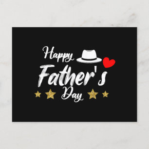 Happy Father's Day 2025 Tshirt for Men Dad Grandpa Holiday Postcard