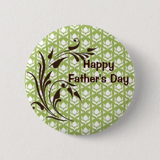 Happy Father's Day 2 Inch Round Button (Front)