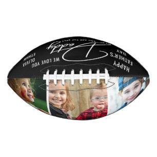 Happy Father's Day 3 Photo Collage Personalized Football