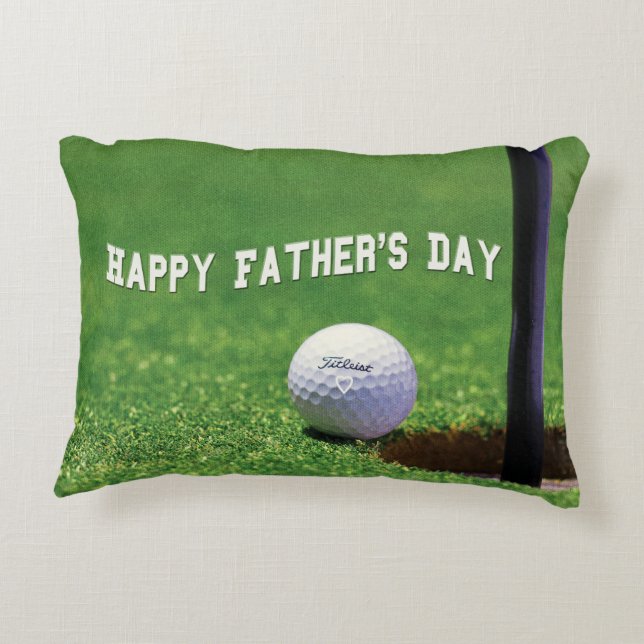 Happy Fathers Day Accent Pillow (Back)
