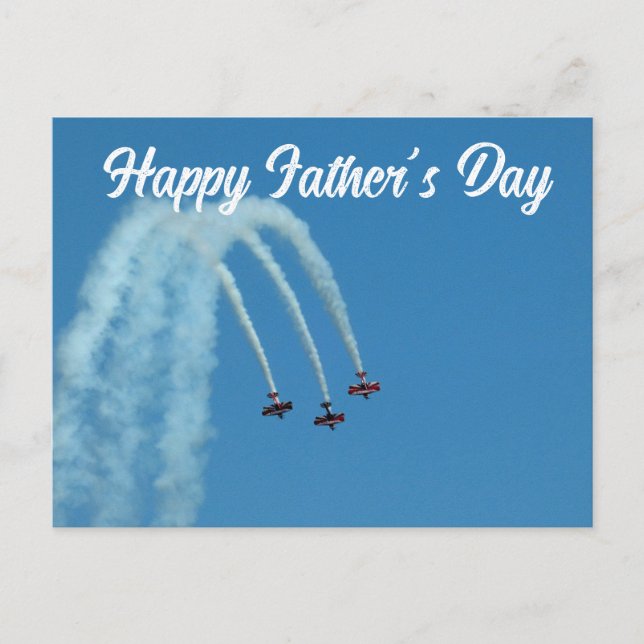 Happy Father's Day - Airshow Postcard (Front)