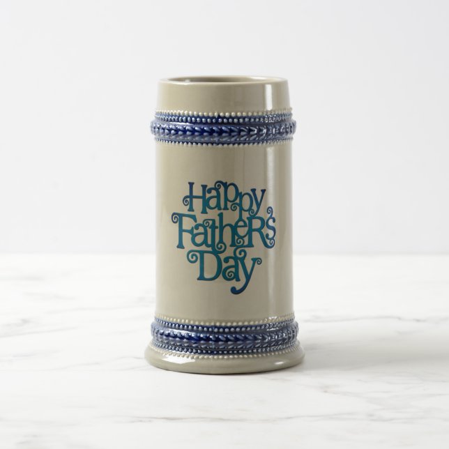 Happy Fathers Day Beer Stein (Center)