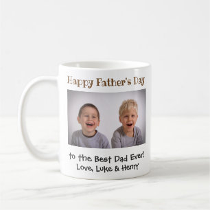 Happy Father's Day Best Dad Ever Photo Coffee Mug