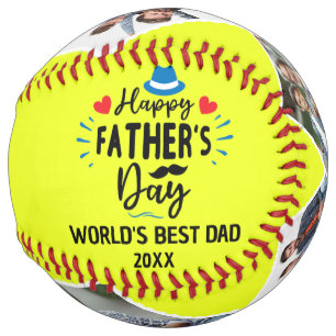 Happy Father's Day Best Dad   Personalized Photos Softball
