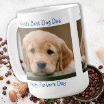 Happy Father's Day - Best Dog Dad Blue Pet Photo Coffee Mug<br><div class="desc">Happy Father's Day to the World's Best Dog Dad . Change the photo to your dog dad's favourite pup . Great gift from the dog .</div>